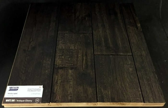 Antique Ebony Northernest White Oak Hand-scraped Hardwood Flooring SQUAREFOOT FLOORING - MISSISSAUGA - TORONTO - BRAMPTON