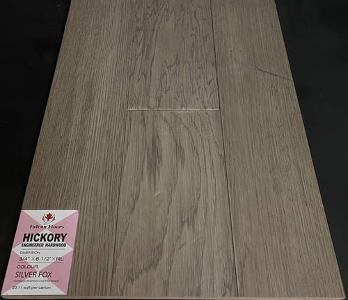 Silver Fox Falcon Floors Hickory Engineered Hardwood Flooring SQUAREFOOT FLOORING - MISSISSAUGA - TORONTO - BRAMPTON