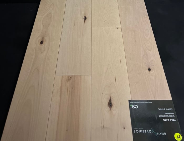 PALE OATS MAPLE BRAND COVERINGS HARDWOOD FLOORING