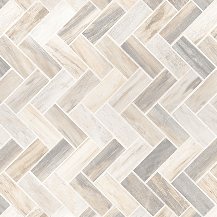 ANGORA HERRINGBONE POLISHED Marble Mosaics SQUAREFOOT FLOORING - MISSISSAUGA - TORONTO - BRAMPTON