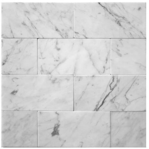 3”x6” Collection Bianco Carrara Polished SQUAREFOOT FLOORING - MISSISSAUGA - TORONTO - BRAMPTON