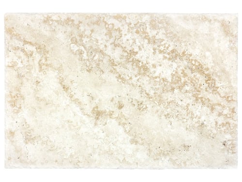 Ivory Travertine 16 x 24 in / 40.6 x 61 cm Chiseled & Brushed Natural Stone – Anatolia Tile SQUAREFOOT FLOORING - MISSISSAUGA - TORONTO - BRAMPTON