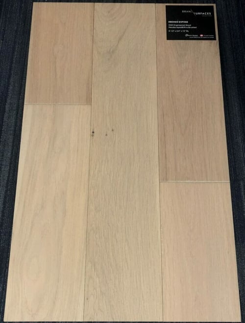 Smoked Expose Brand Surfaces Oak Handscraped Wire Brush Engineered Flooring SQUAREFOOT FLOORING - MISSISSAUGA - TORONTO - BRAMPTON