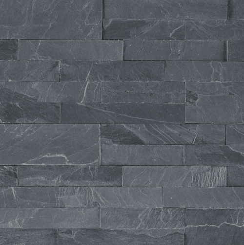 MIDNIGHT ASH PEEL AND STICK STACKED STONE Slate Mosaics SQUAREFOOT FLOORING - MISSISSAUGA - TORONTO - BRAMPTON