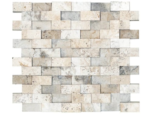 Picasso 1 x 2 in / 2.5 x 5 cm Brick Mosaic Honed Natural Stone – Anatolia Tile SQUAREFOOT FLOORING - MISSISSAUGA - TORONTO - BRAMPTON