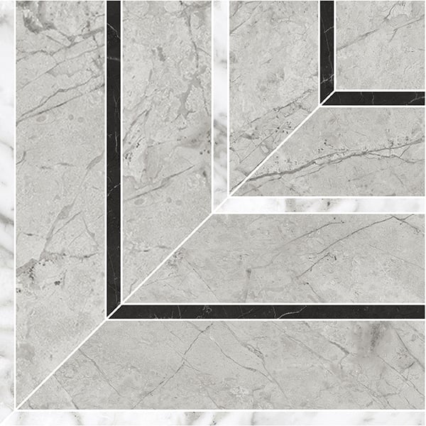 Richmond Tile Valencia Paradiso Argento picco Mosaics