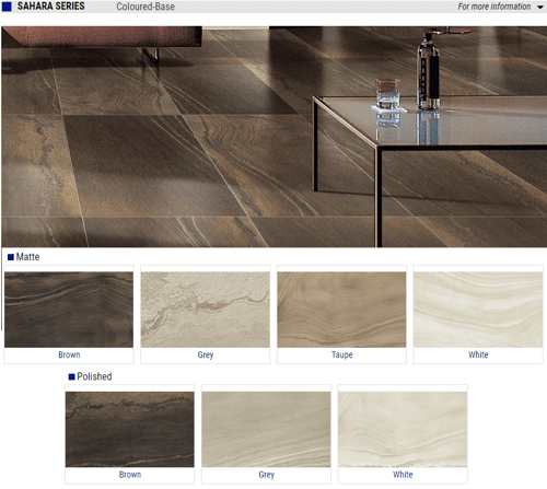 Sahara Series Matte & Polished Porcelain Tiles – Color: Brown, Grey, Taupe, White – Size: 24×48, 8×48, 12×24 SQUAREFOOT FLOORING - MISSISSAUGA - TORONTO - BRAMPTON