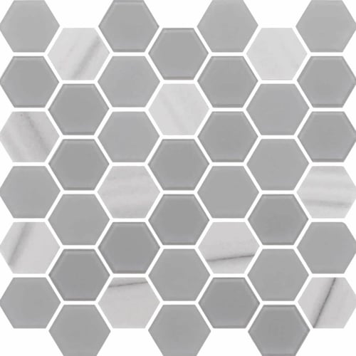 Grey Exagon Ceratec Tiles SQUAREFOOT FLOORING - MISSISSAUGA - TORONTO - BRAMPTON