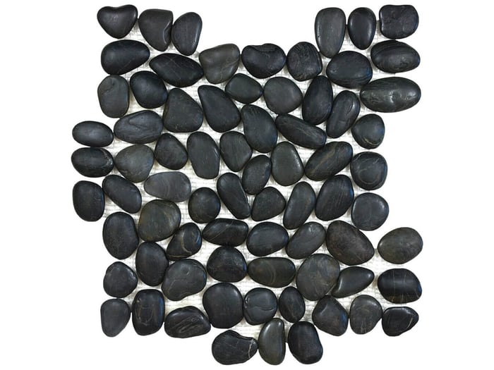 Zen Tahitian Black Sand Natural Pebble Mosaic Matte – Anatolia Tile SQUAREFOOT FLOORING - MISSISSAUGA - TORONTO - BRAMPTON