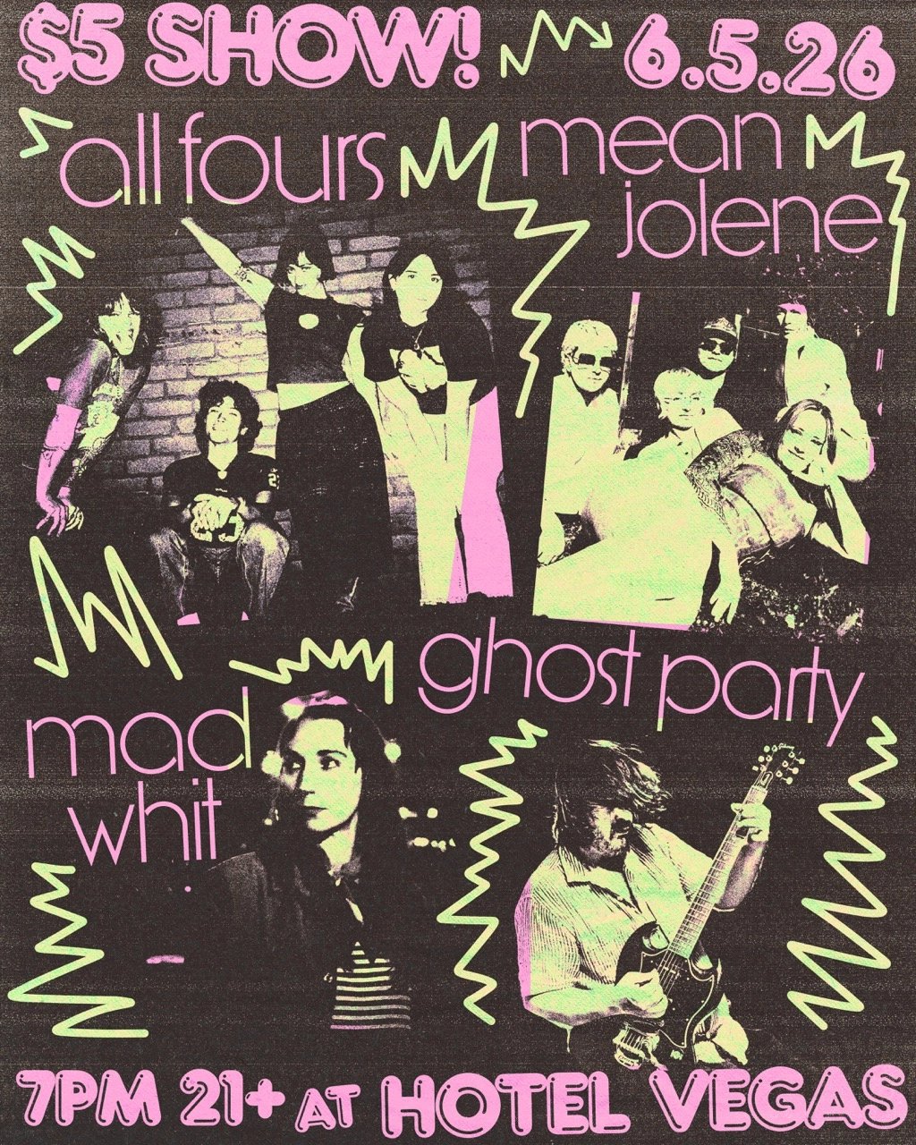 ALL FOURS, MEAN JOLENE, MAD WHIT, GHOST PARTY (HTX)