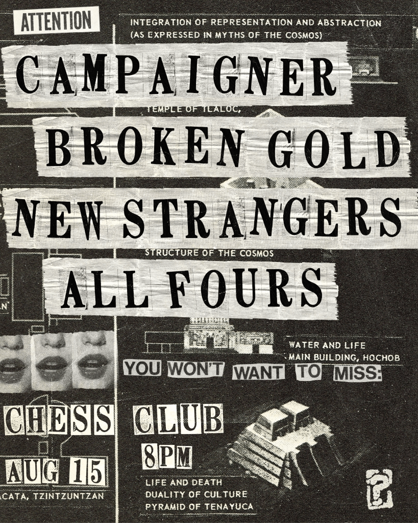 ALL FOURS / NEW STRANGERS / BROKEN GOLD / CAMPAIGNER