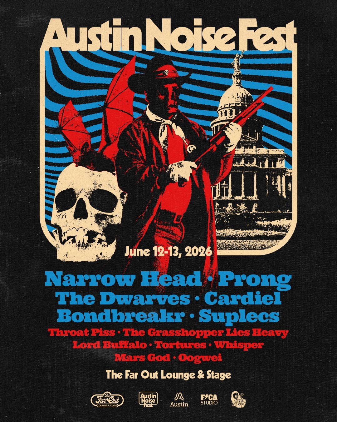 AUSTIN NOISE FEST W/ NARROW HEAD, PRONG, THE DWARVES, CARDIEL AND MORE