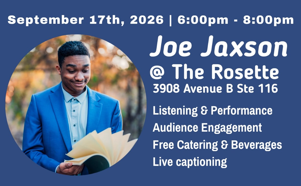 BEYOND ART SHOWCASE: SPOTLIGHTING JOE JAXSON WITH ART SPARK TEXAS