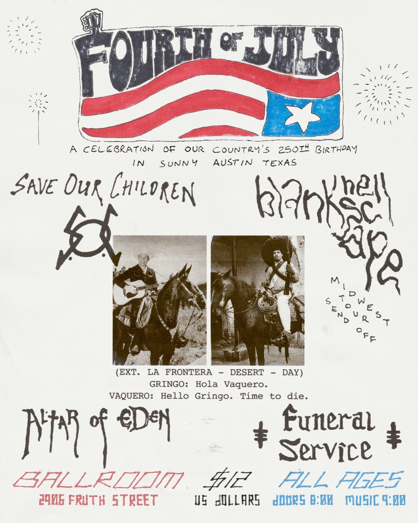BLANK HELLSCAPE (TOUR KICKOFF) W/ SAVE OUR CHILDREN, ALTAR OF EDEN, FUNERAL SERVICE