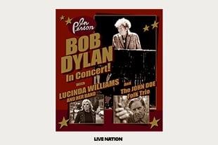 BOB DYLAN WITH LUCINDA WILLIAMS AND THE JOHN DOE FOLK TRIO
