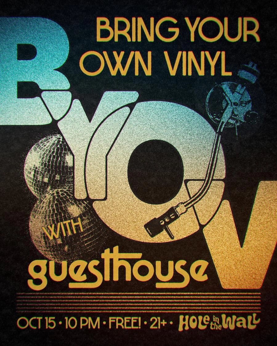 BYOV NIGHT WITH GUESTHOUSE