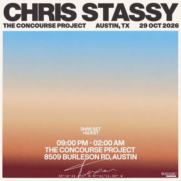 CHRIS STASSY (EXTENDED SET) AT THE CONCOURSE PROJECT
