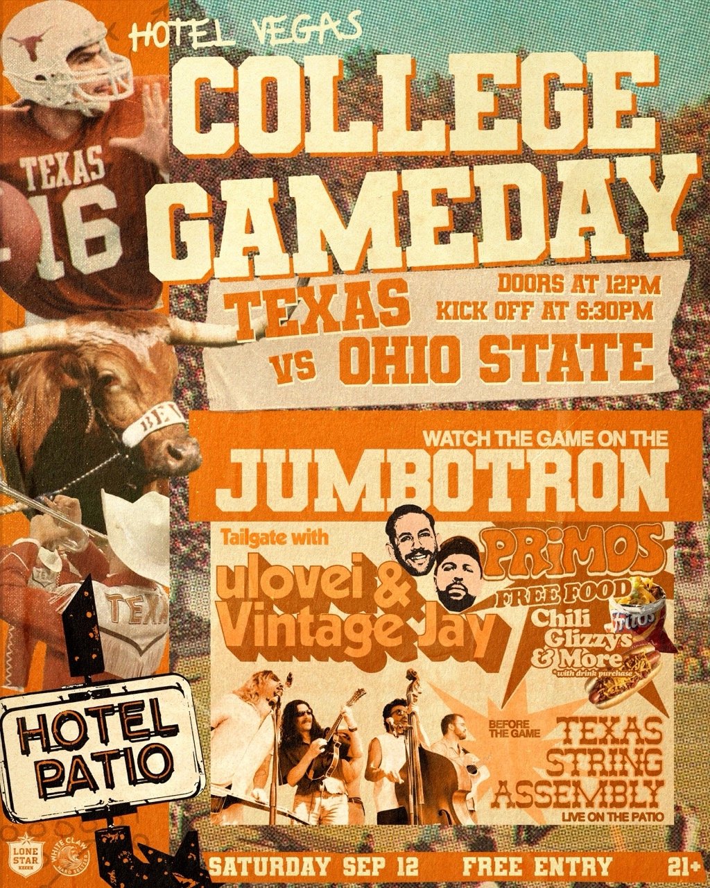 COLLEGE GAMEDAY ON THE PATIO – TEXAS VS OHIO STATE