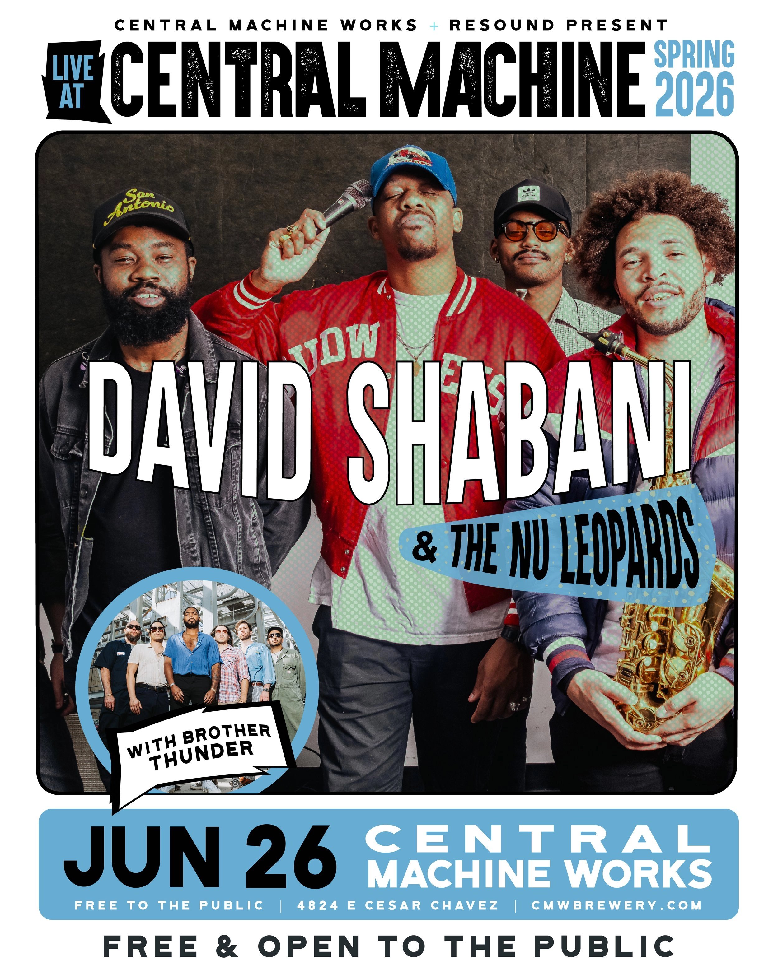 DAVID SHABANI AND THE NU LEOPARDS W/ BROTHER THUNDER