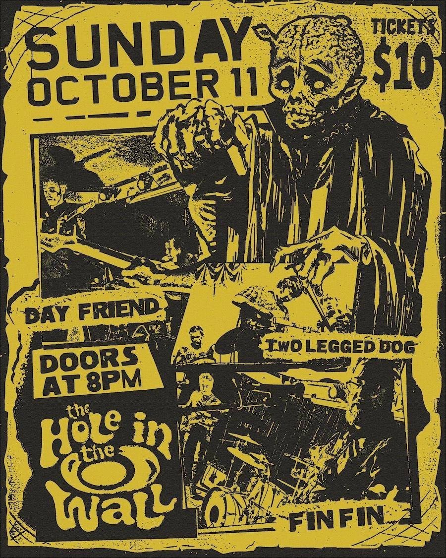 DAYFRIEND (SINGLE RELEASE) WITH TWO LEGGED DOG & FIN FIN