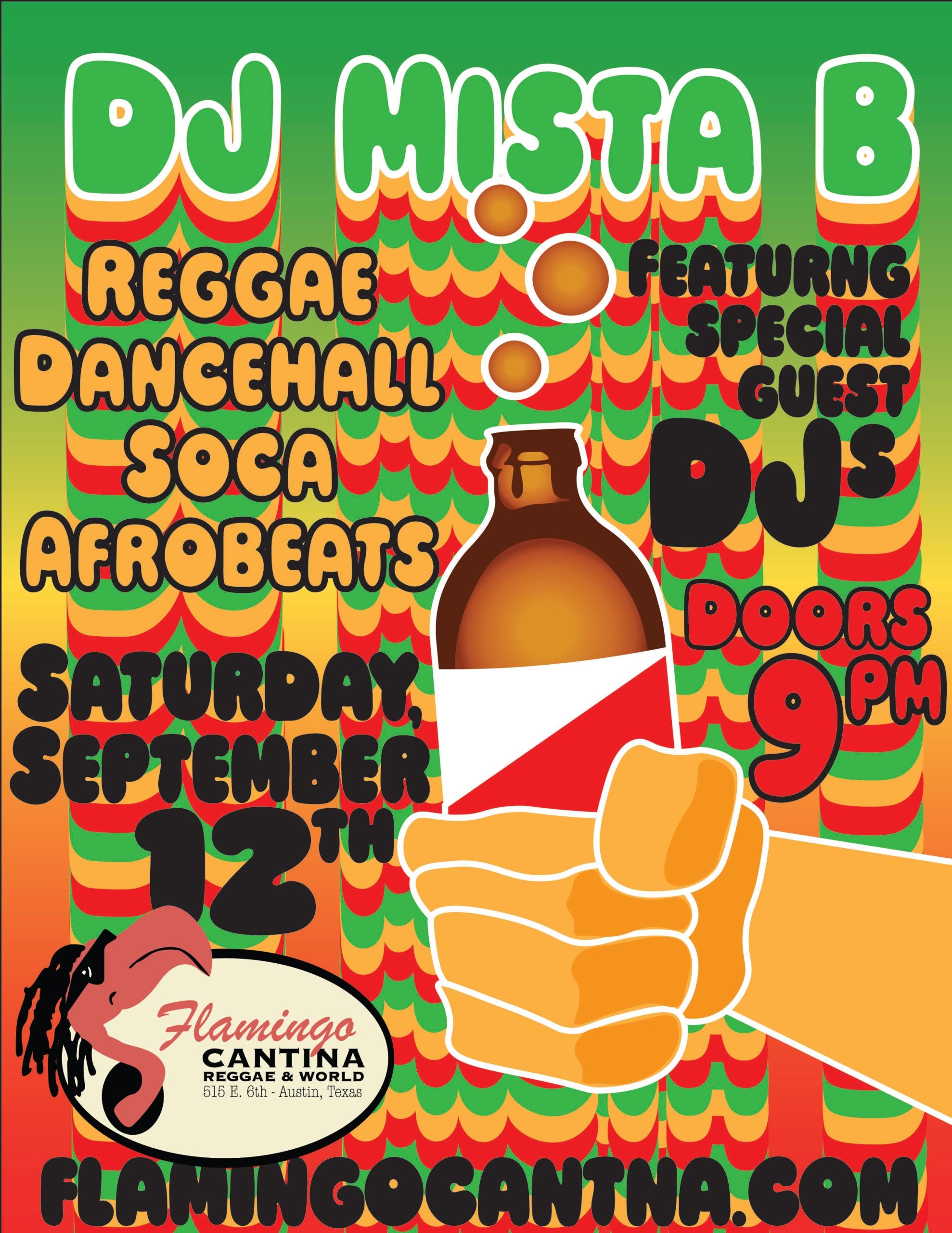 DJ MISTA B + SPECIAL GUESTS – REGGAE, DANCEHALL, SOCA & AFROBEATS