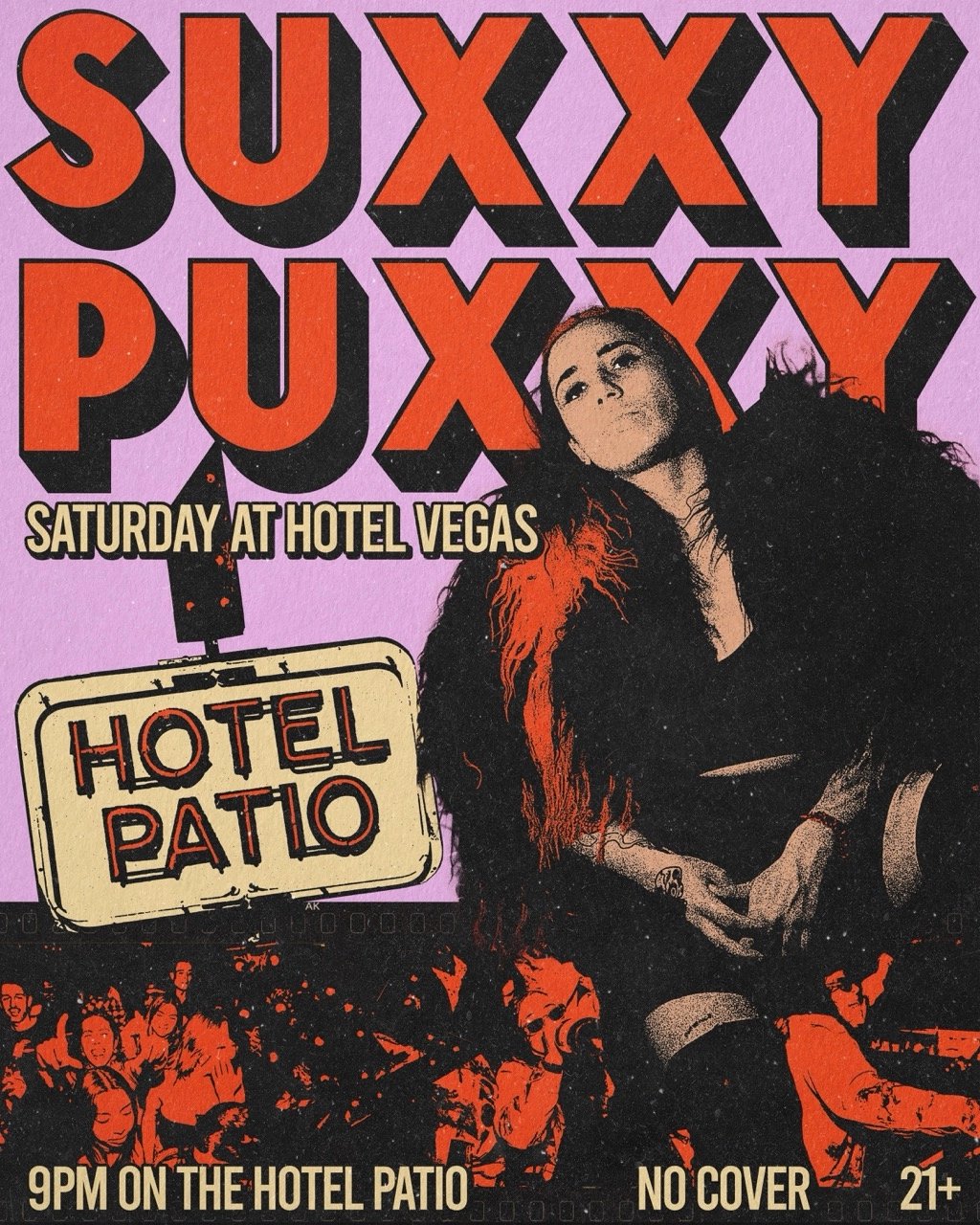 DJ SUXXY PUXXY ON THE HOTEL PATIO!
