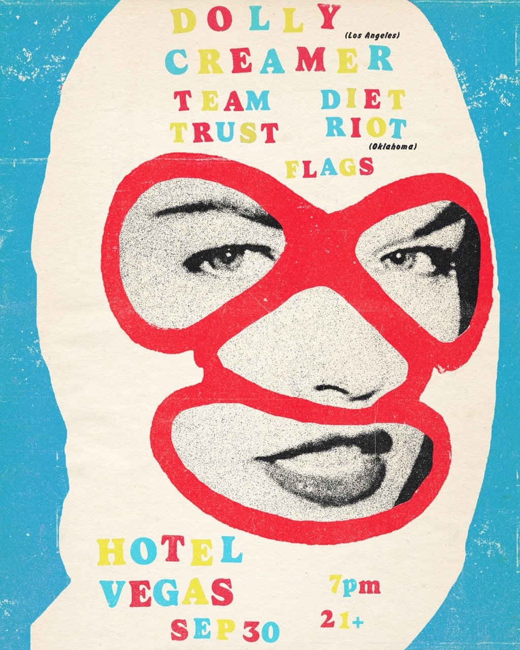 DOLLY CREAMER (LA), TEAM TRUST, DIET RIOT (OKLAHOMA), FLAGS