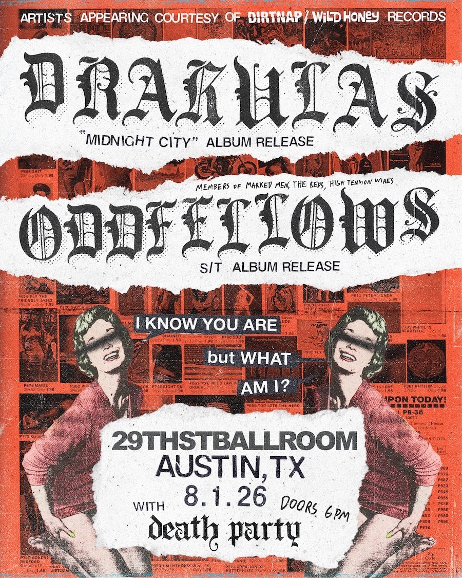 DRAKULAS ("MIDNIGHT CITY" ALBUM RELEASE) + ODDFELLOWS (S/T ALBUM RELEASE) W/ DEATH PARTY