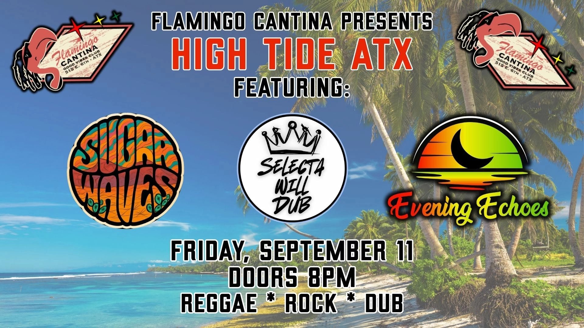EVENING ECHOES + SUGAR WAVES – REGGAE-ROCK
