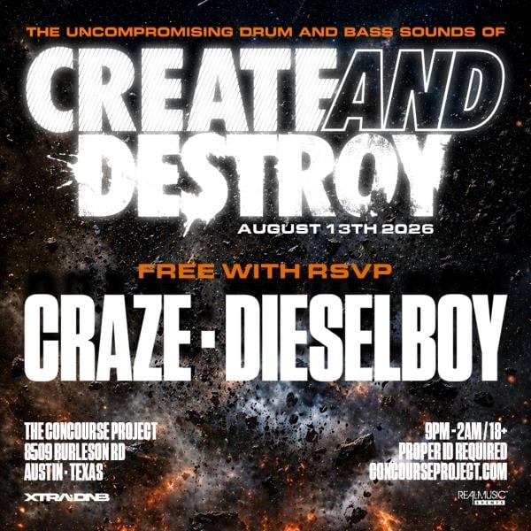 FREE WITH RSVP: CRAZE X DIESELBOY AT THE CONCOURSE PROJECT