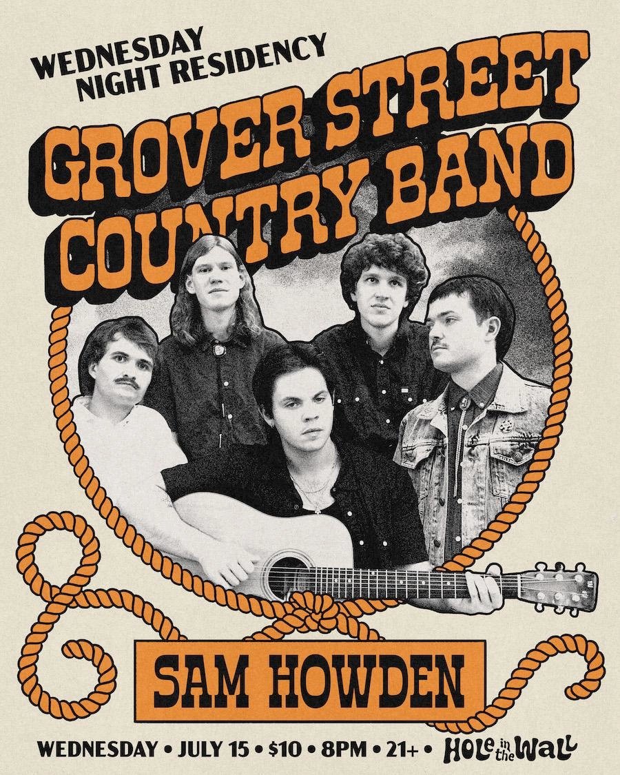 GROVER STREET COUNTRY BAND (RESIDENCY) WITH SAM HOWDEN