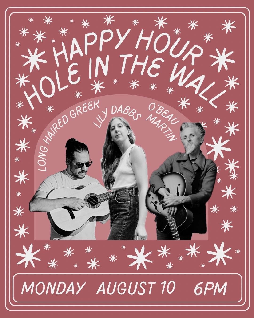 HAPPY HOUR FT. LONG HAIRED GREEK, LILY DABBS & O'BEAU MARTIN