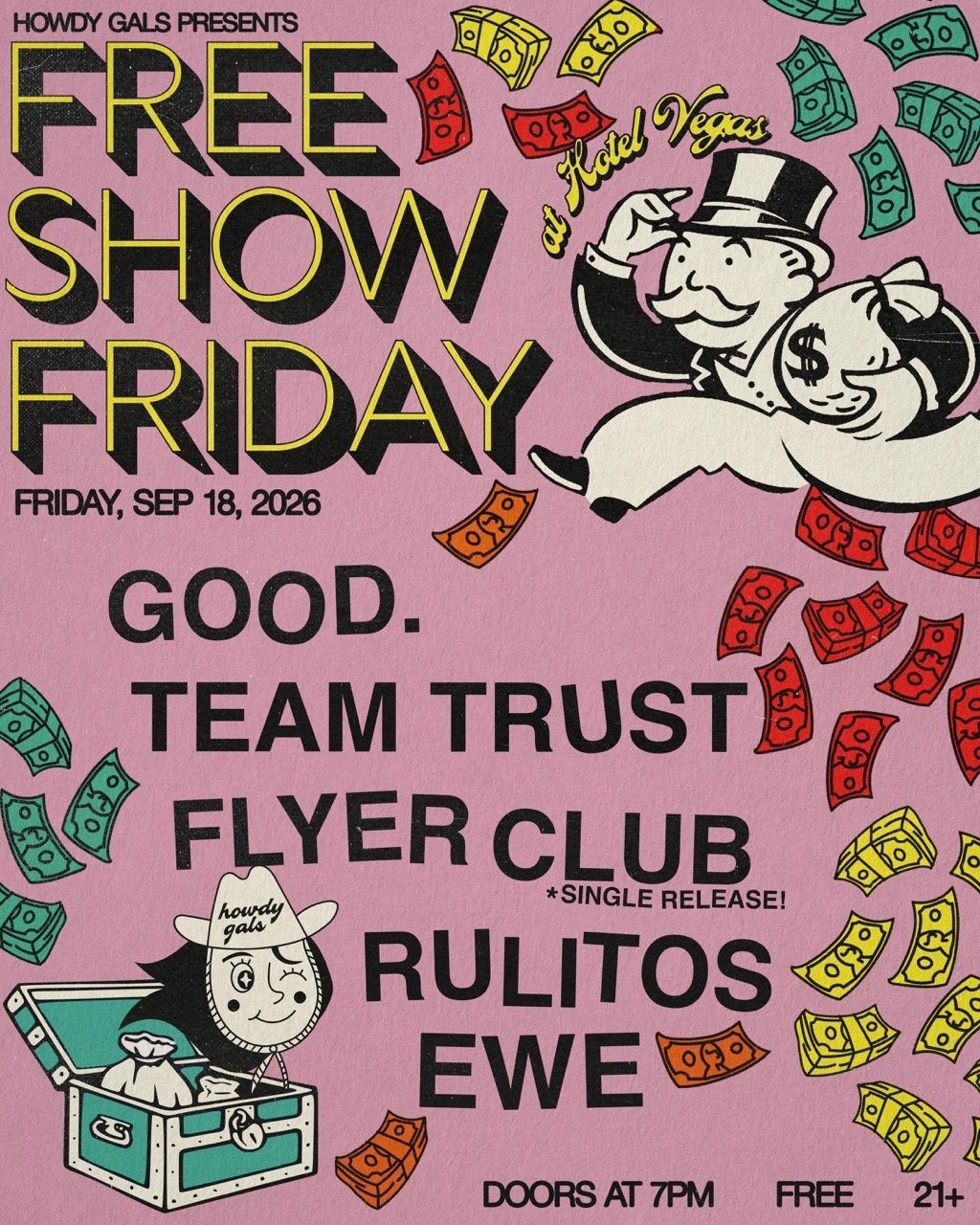 HOWDY GALS PRESENTS FREE SHOW FRIDAY