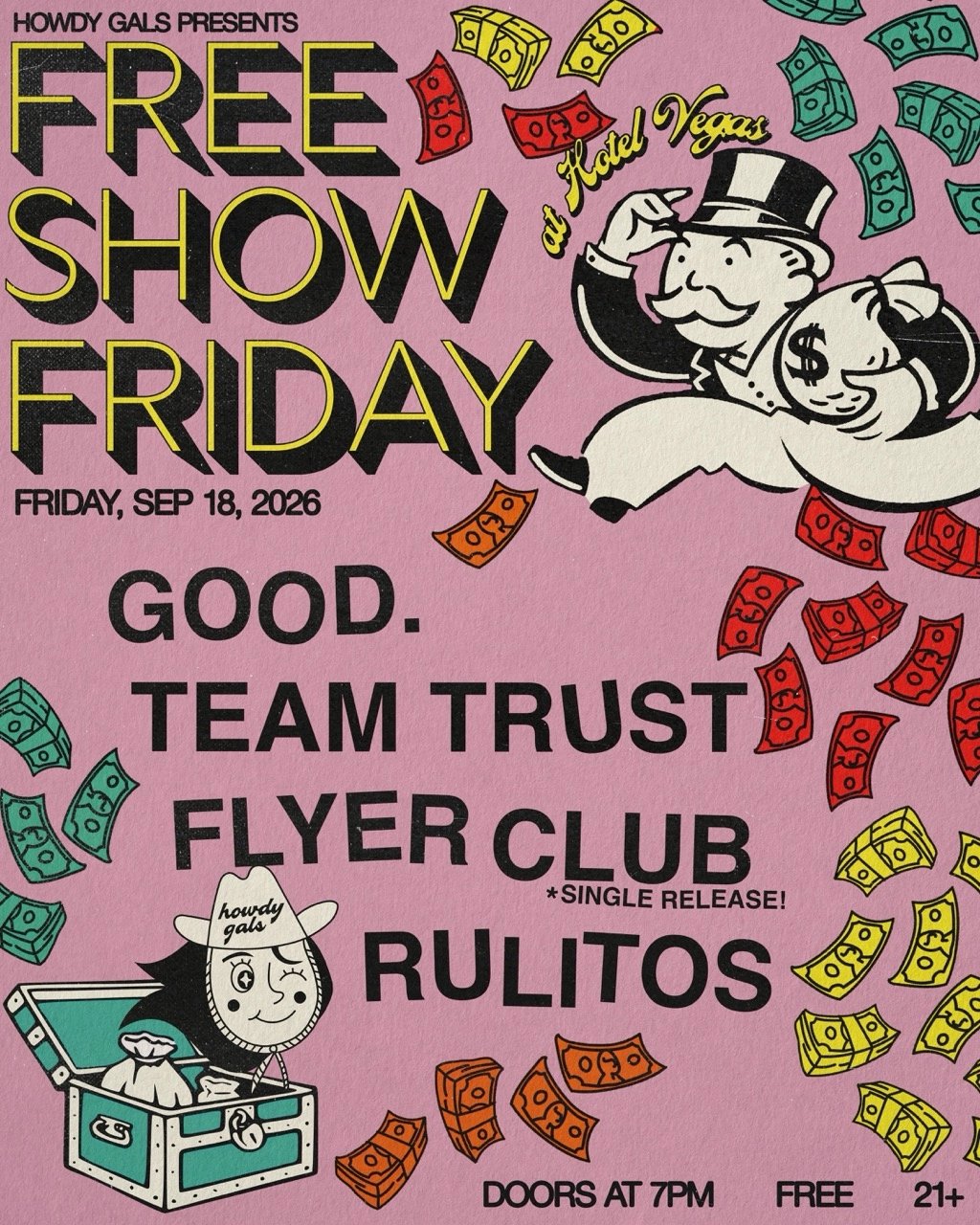 HOWDY GALS PRESESENTS FREE SHOW FRIDAY