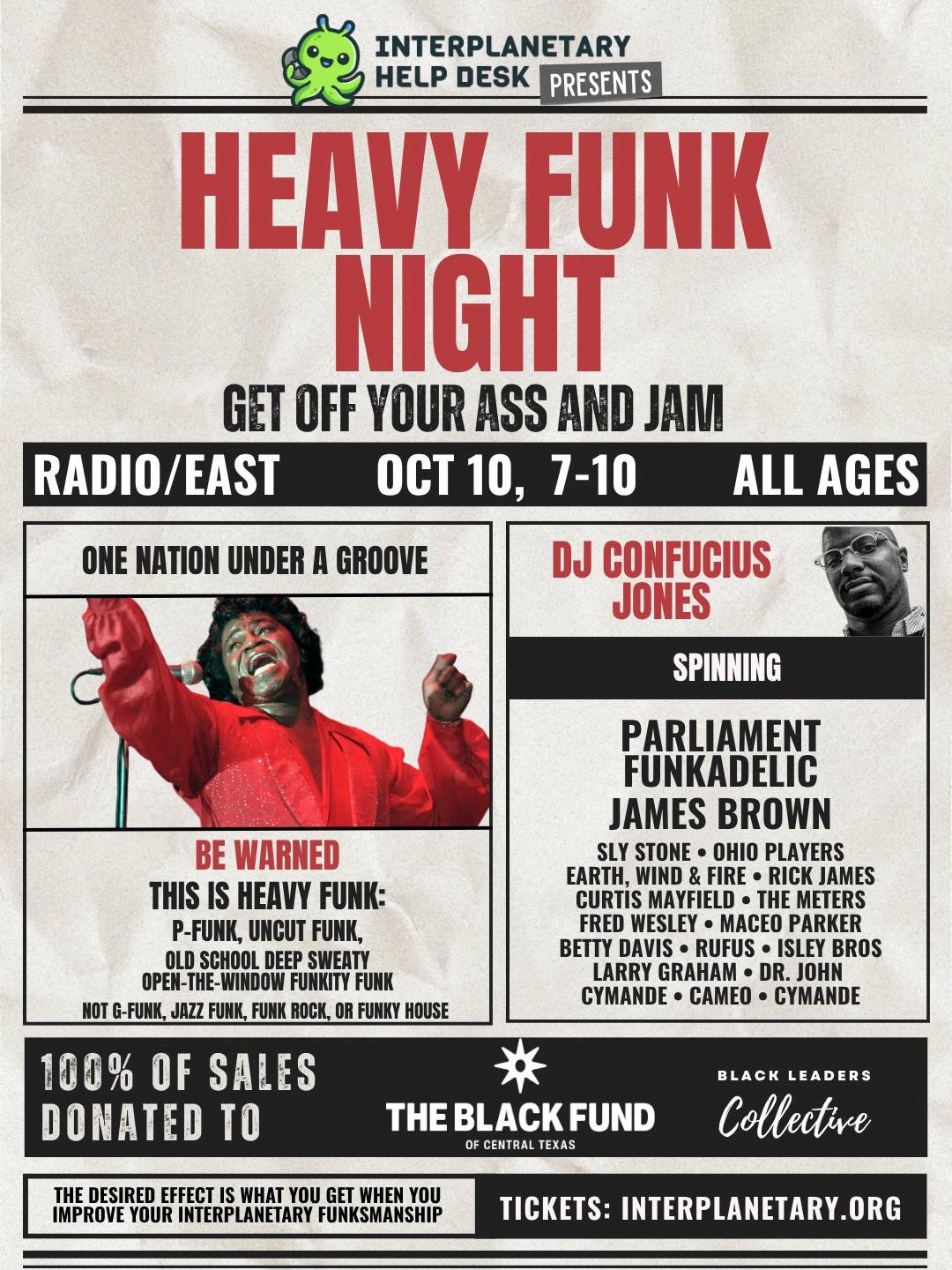 INTERPLANETARY HELP DESK PRESENTS: HEAVY FUNK NIGHT