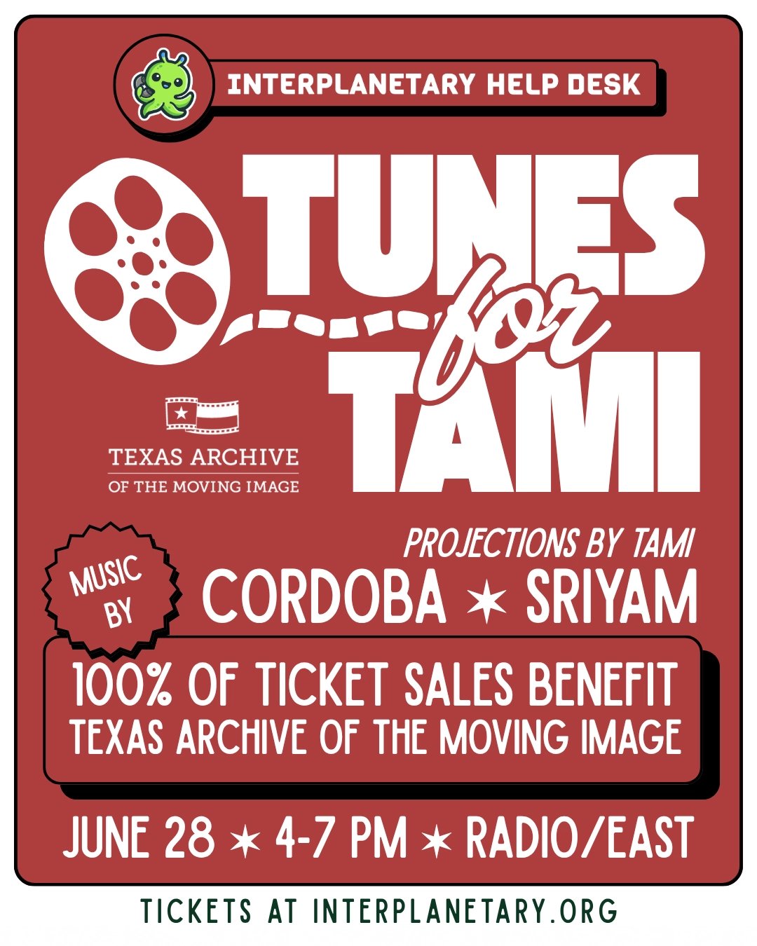 INTERPLANETARY HELP DESK PRESENTS: TUNES FOR TAMI FEAT. CORDOBA & SRIYAM