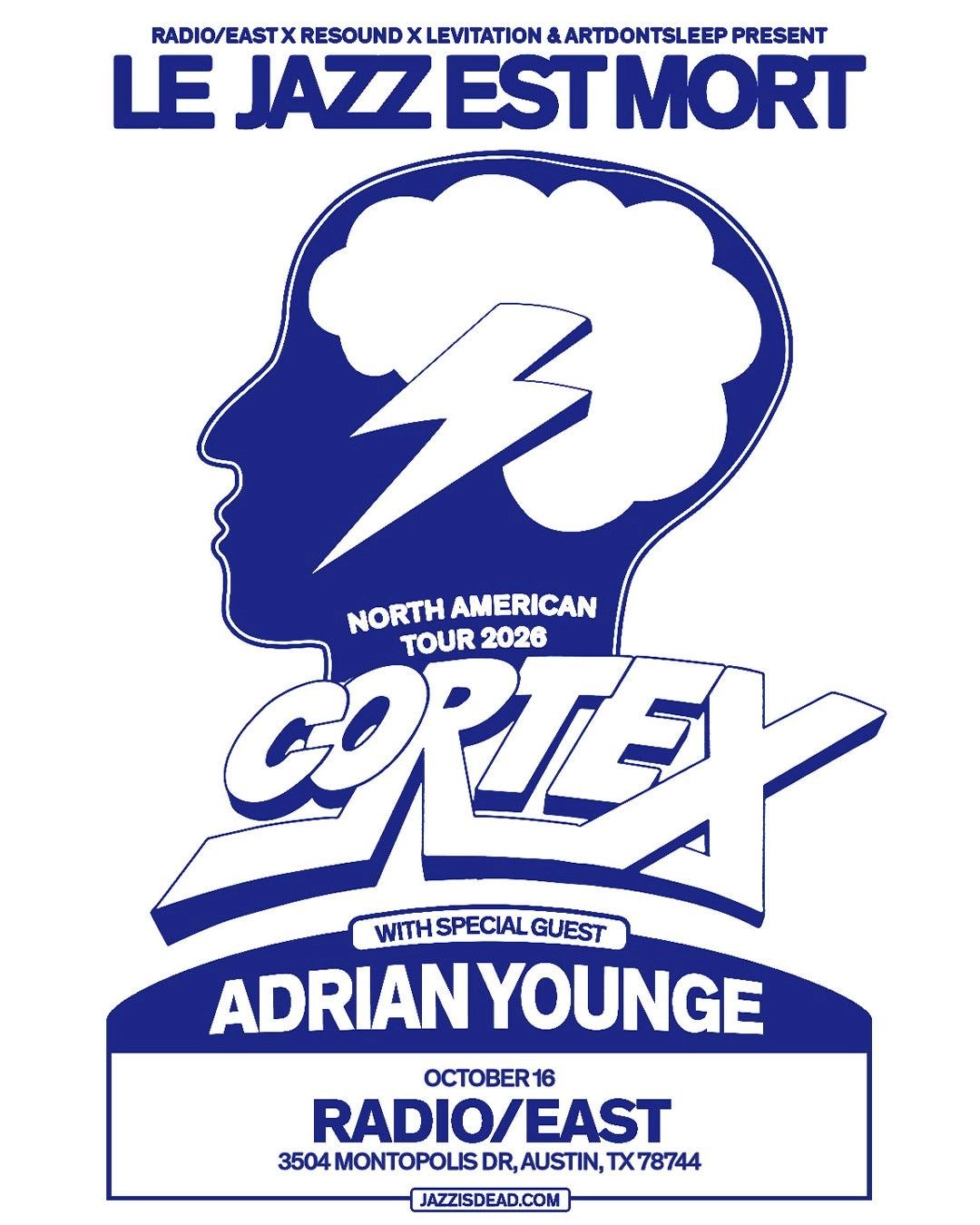 JAZZ IS DEAD PRESENTS: CORTEX WITH ADRIAN YOUNGE