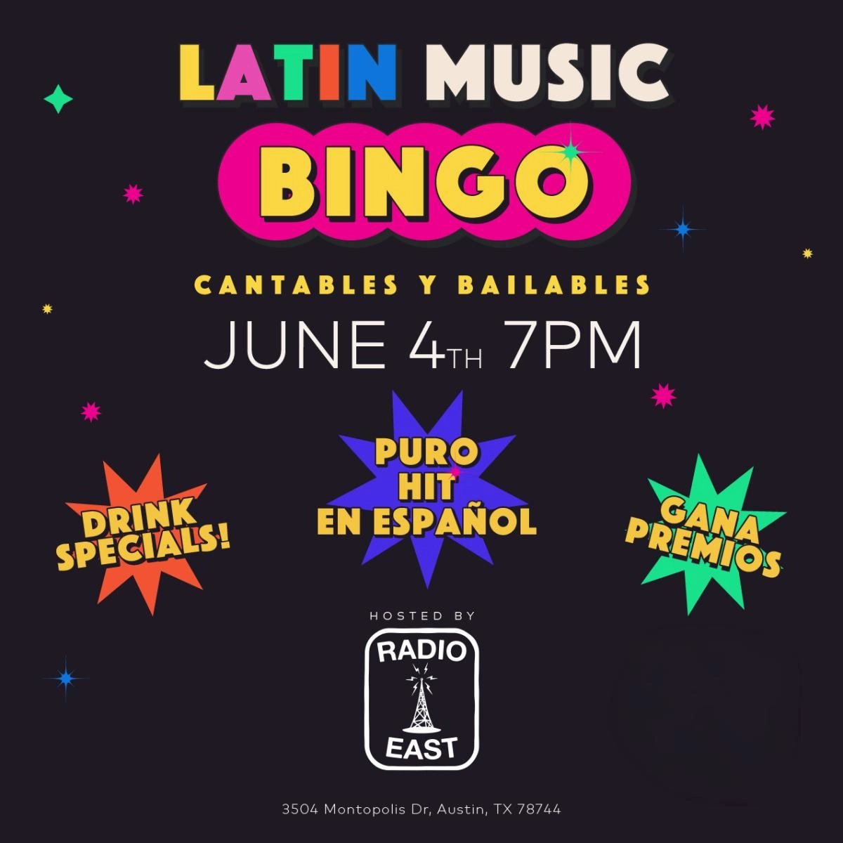 LATIN MUSIC BINGO: CATABLES Y BAILABLES!