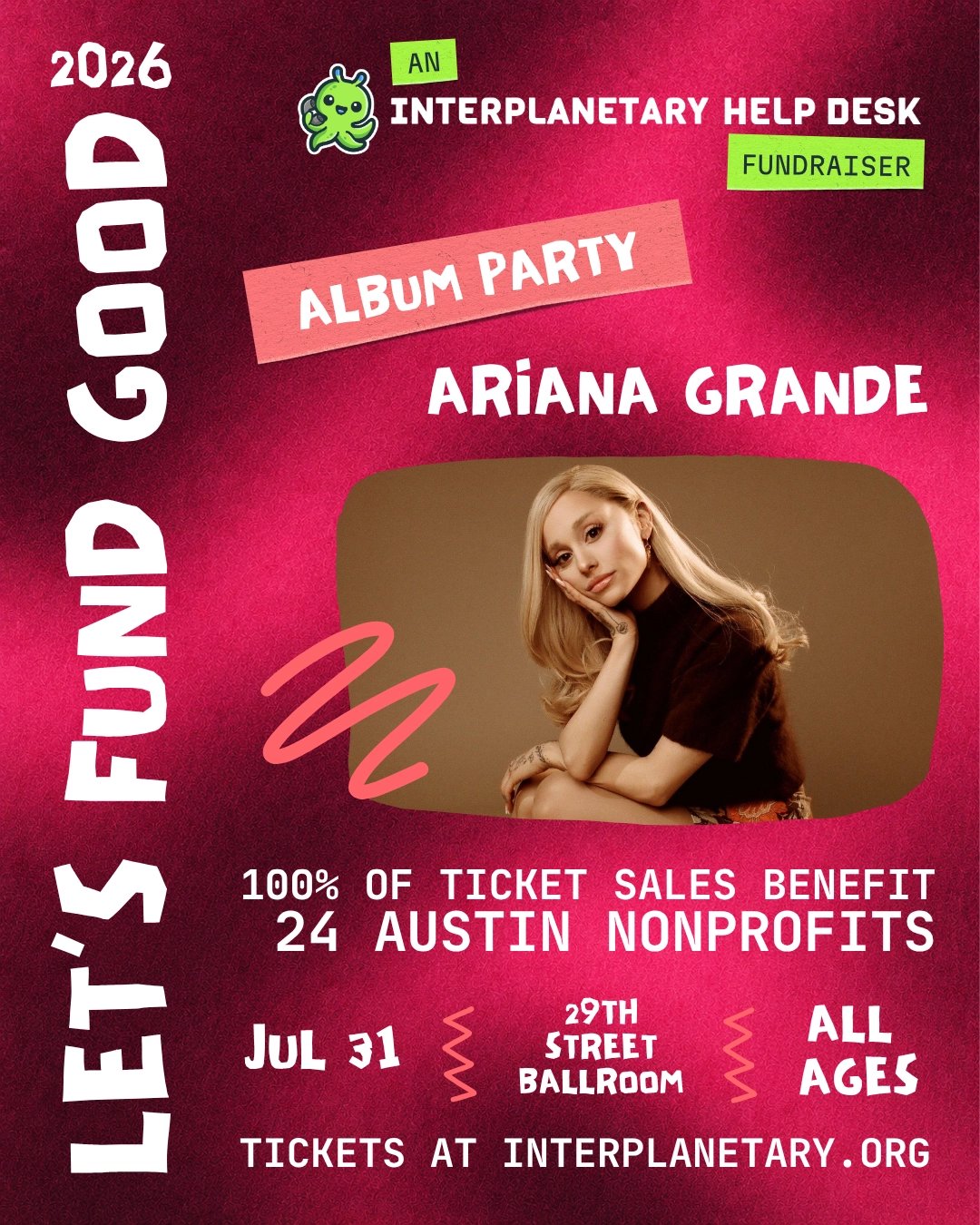 LET'S FUND GOOD: ARIANA GRANDE ALBUM PARTY