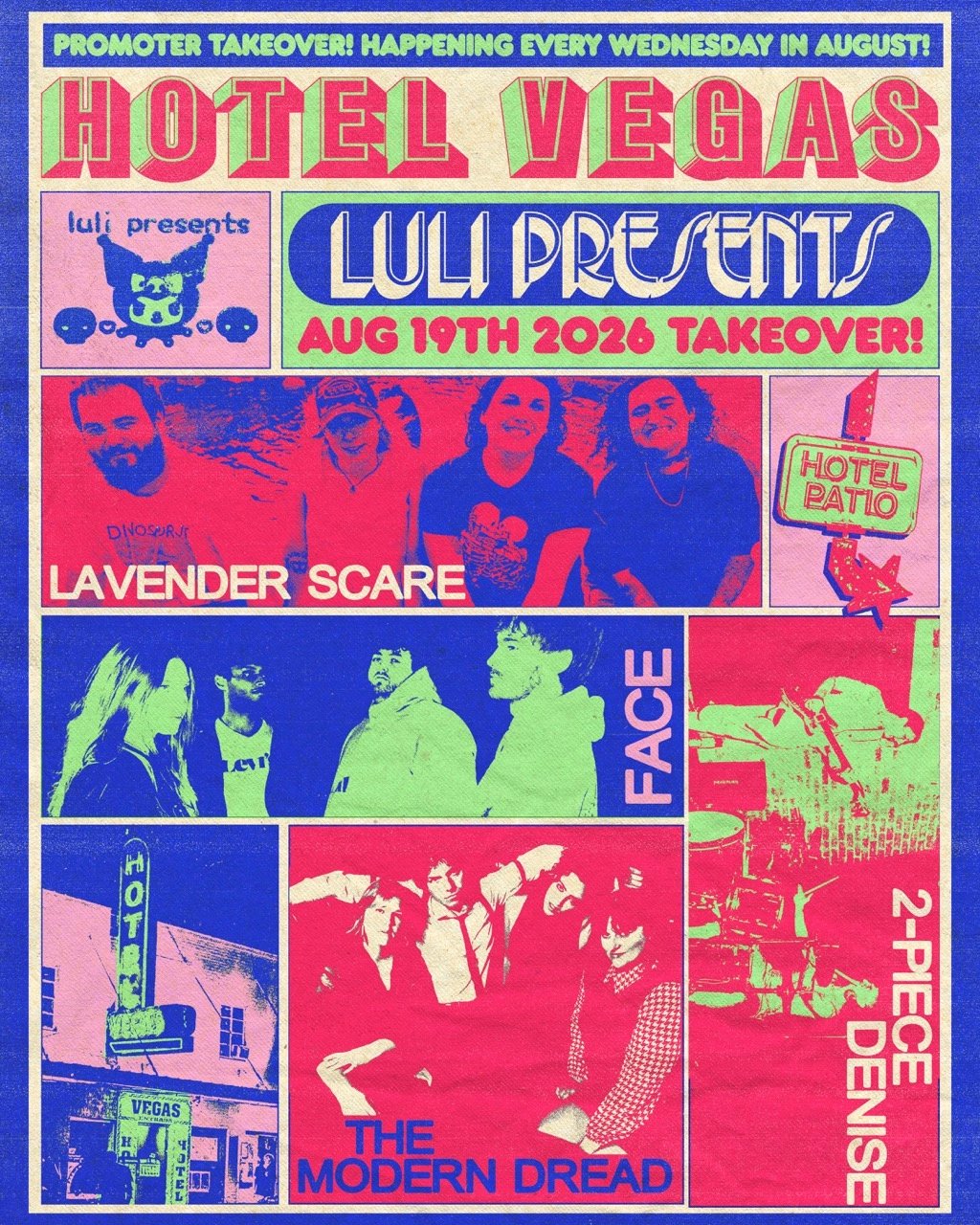 LULI PRESENTS TAKEOVER FT. LAVENDER SCARE, FACE, THE MODERN DREAD, 2-PIECE DENISE