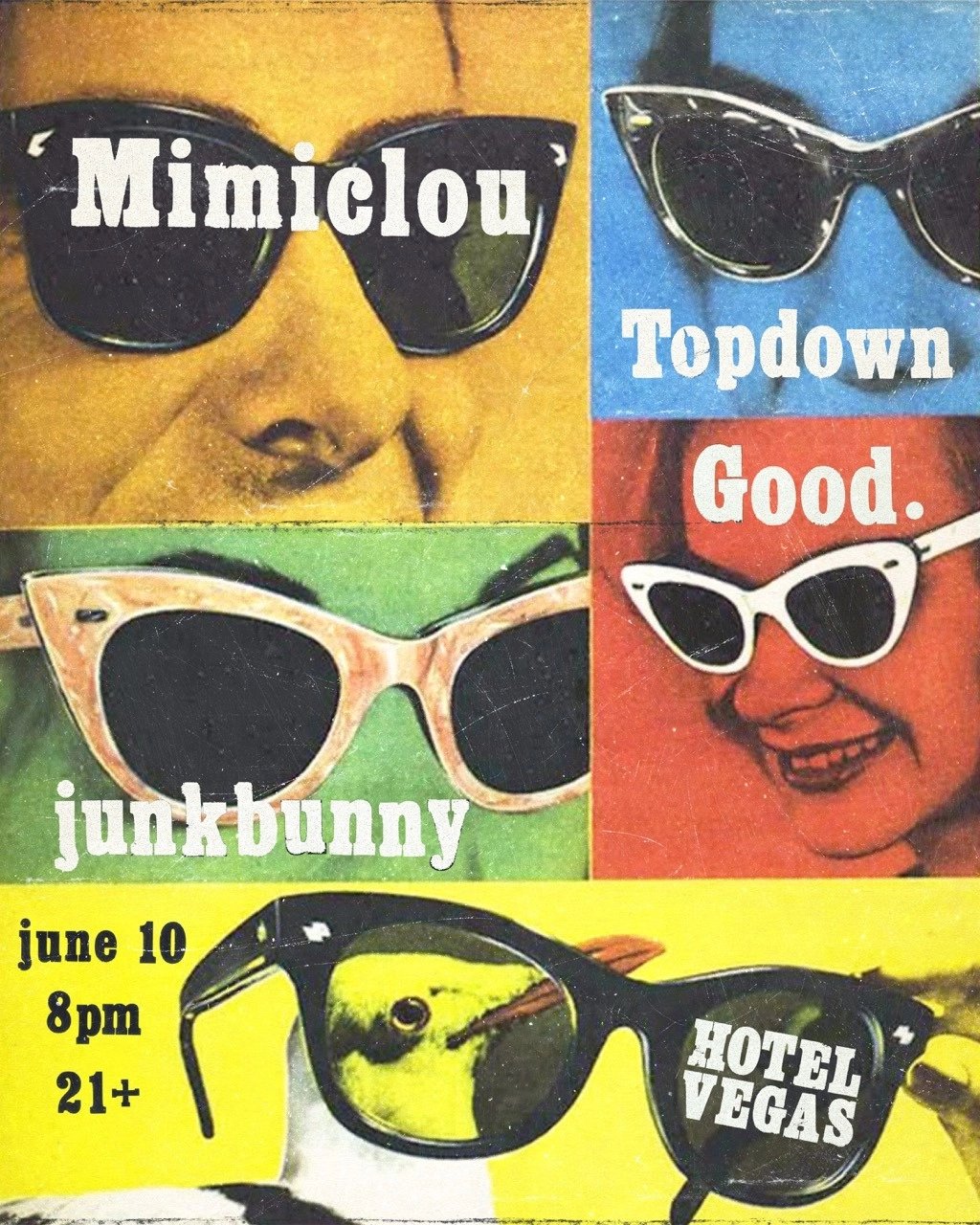 MIMICLOU, JUNKBUNNY, TOPDOWN, GOOD.