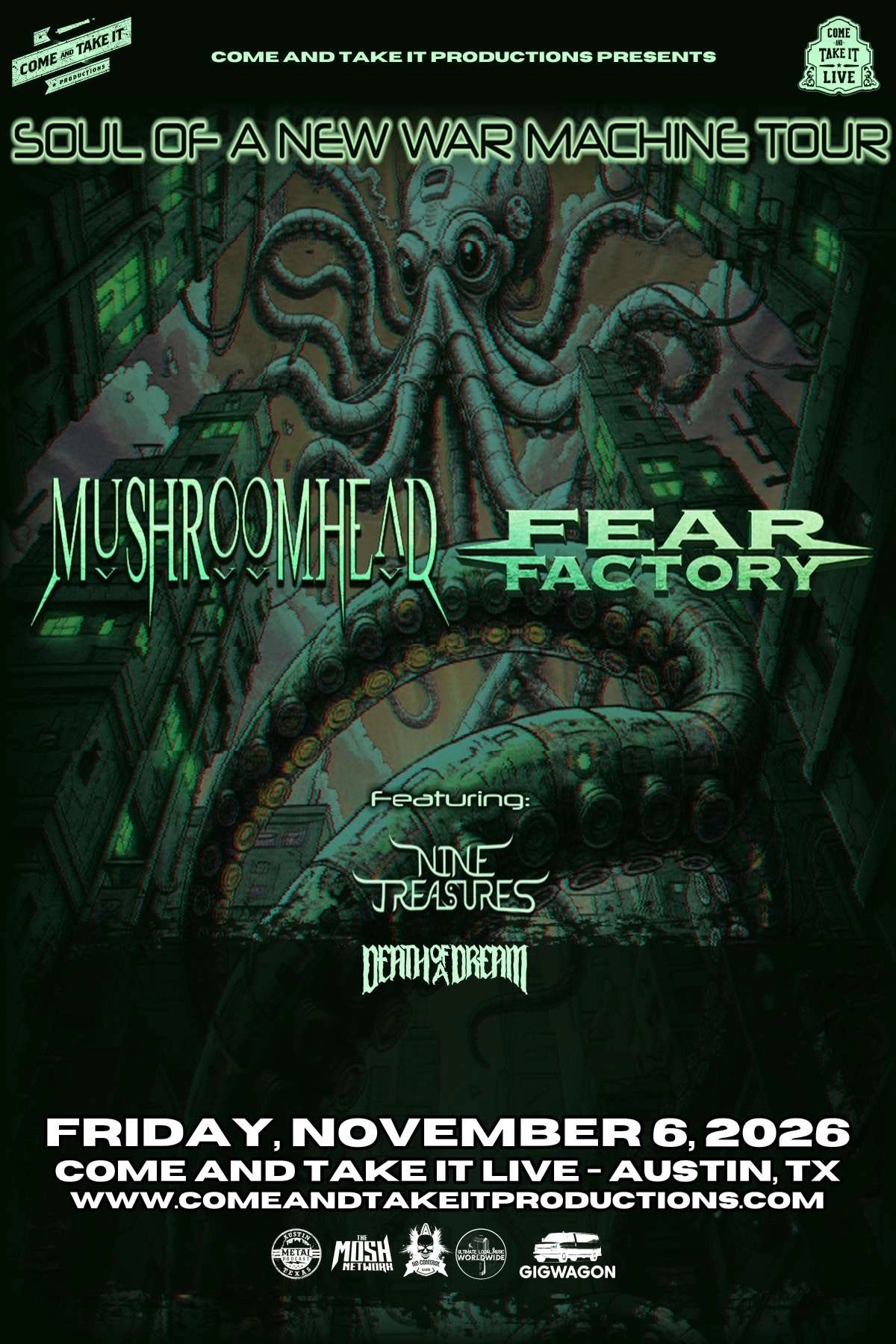 MUSHROOMHEAD AND FEAR FACTORY: SOUL OF A NEW MACHINE TOUR
