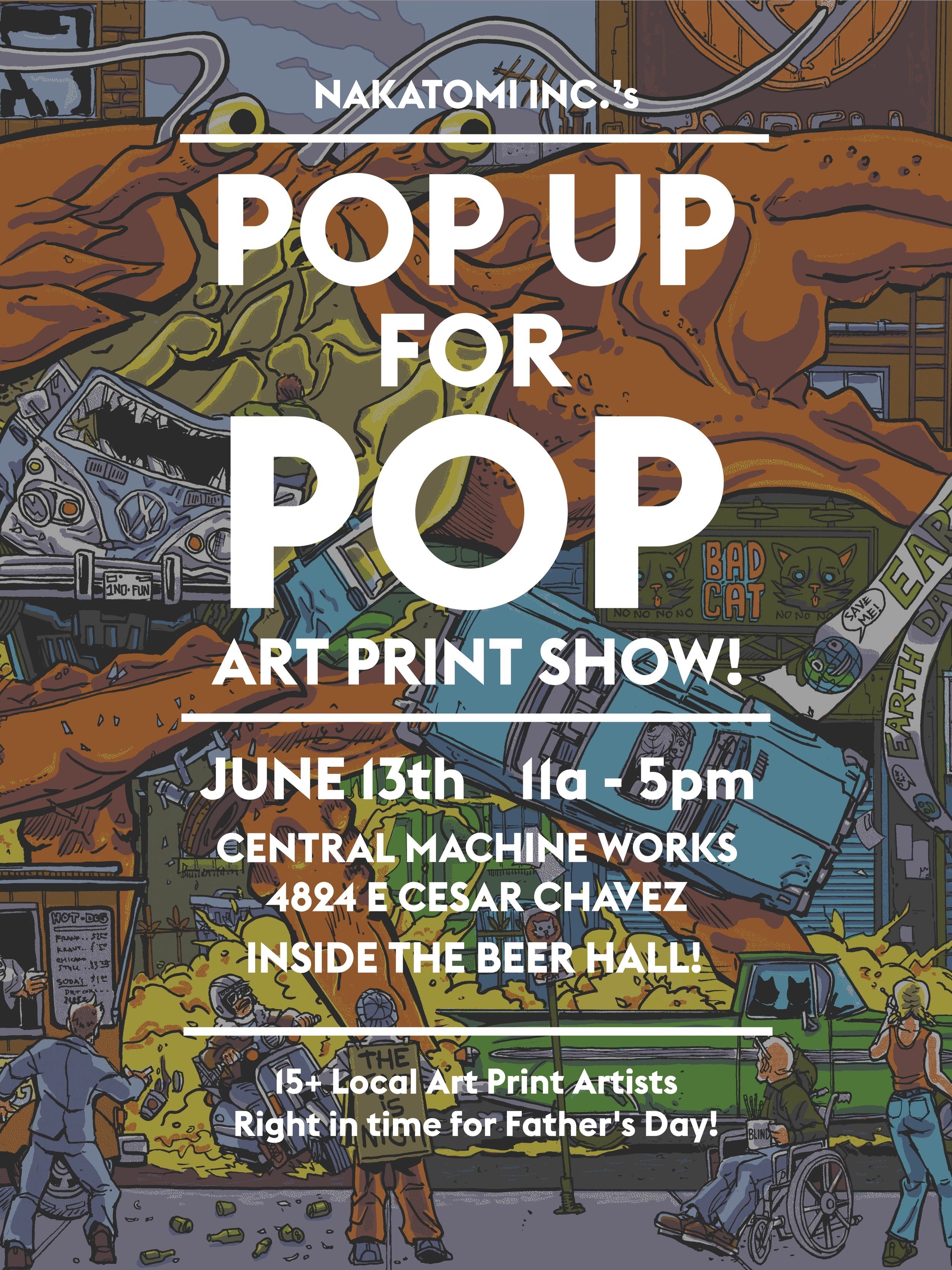 NAKATOMI INC.'S POP UP FOR POP ART PRINT SHOW