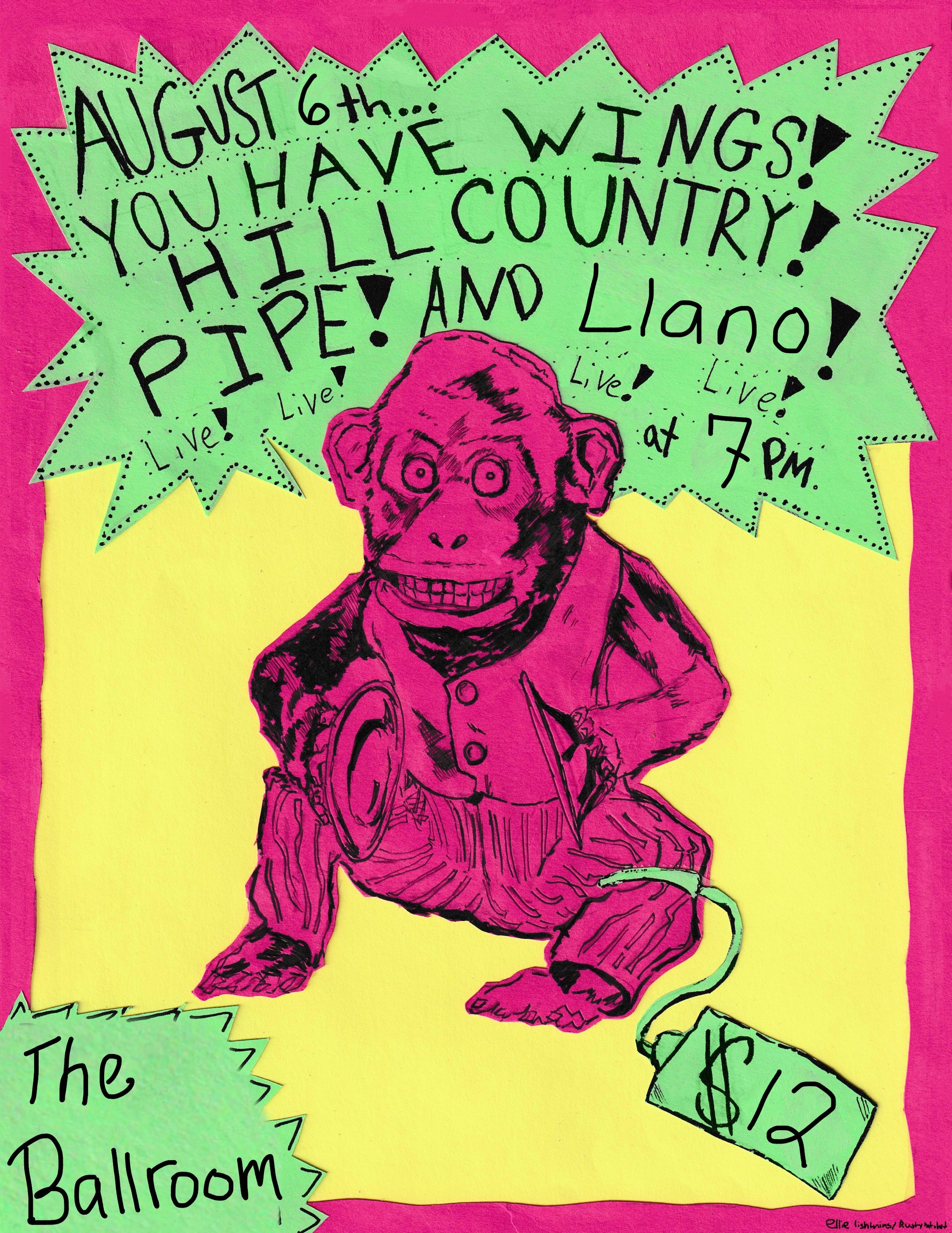 PIPE W/ YOU HAVE WINGS, HILLCOUNTRY, LLANO