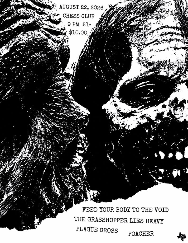 PLAGUE CROSS / POACHER / THE GRASSHOPPER LIES HEAVY / FEED YOUR BODY TO THE VOID