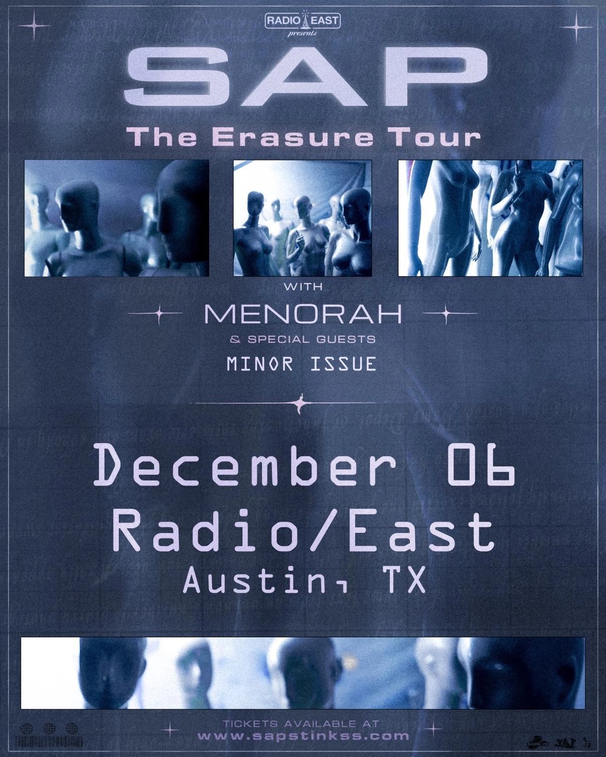 RADIO / EAST PRESENTS: SAP W /  MENORAH AND MINOR ISSUE