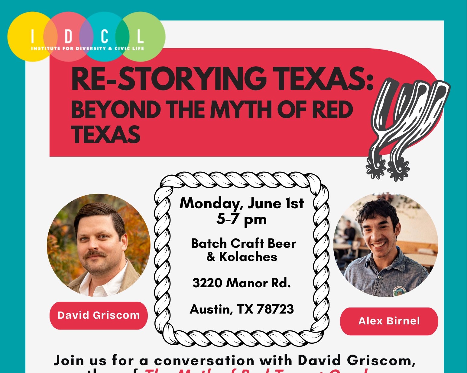 RE-STORYING TEXAS: BEYOND THE MYTH OF RED TEXAS WITH DAVID GRISCOM AND ALEX BIRNEL