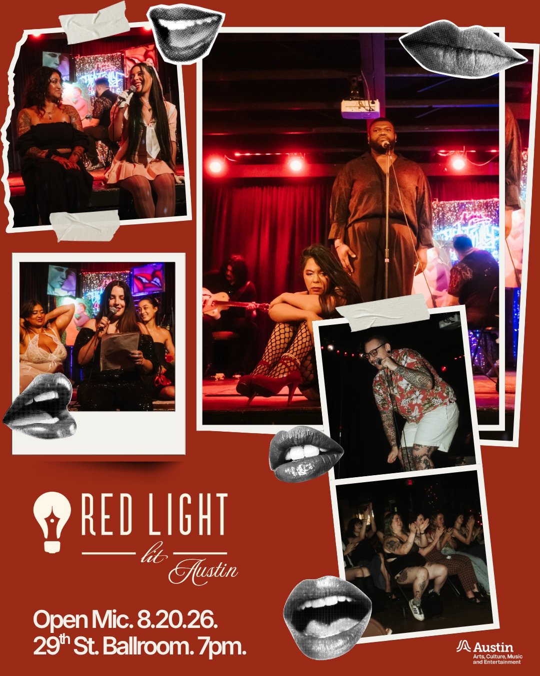 RED LIGHT LIT OPEN MIC