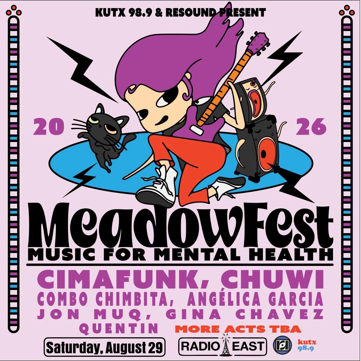 RESOUND & KUTX PRESENT: MEADOWFEST 2026 FEAT. CIMAFUNK, CHUWI, COMBO CHIMBITA & MORE