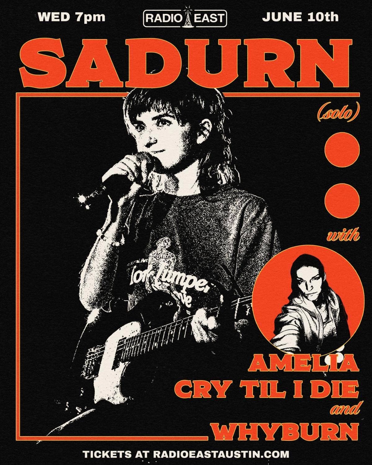 SADURN (SOLO)  /  AMELIA CRY TIL I DIE  /  WHYBURN